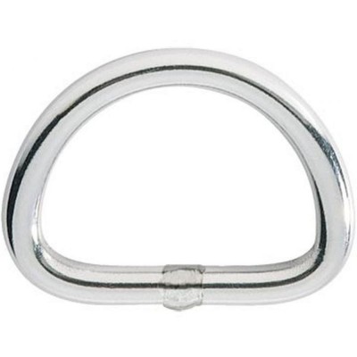 Welded D-Ring Metal Nickel Silver 25mm 