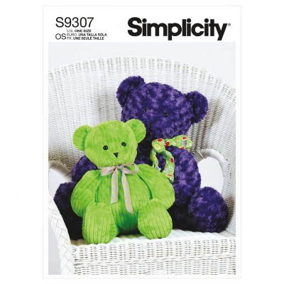Simplicity S9307 - Plush Bears in Two Sizes
