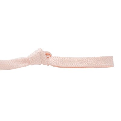 100% Cotton Flat Tubular Drawstring Tape - 8mm Soft Pink