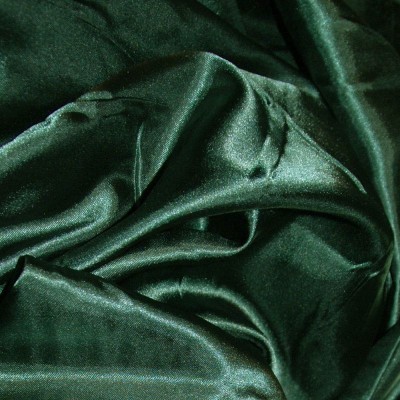 Silky Satin Craft Dress Fabric - Bottle Green