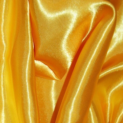 Silky Satin Craft Dress Fabric - Yellow
