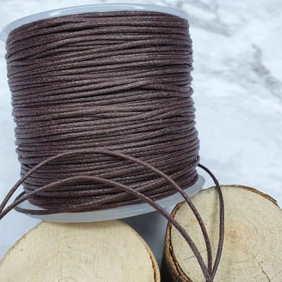 Thonging Waxed Cord - 1mm Brown