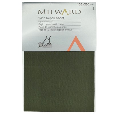 Milward Repair Sheet Nylon Self-Adhesive 100 x 200mm Olive