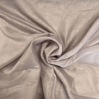 Pewter 300cm Polyester Plain Voile Fabric
