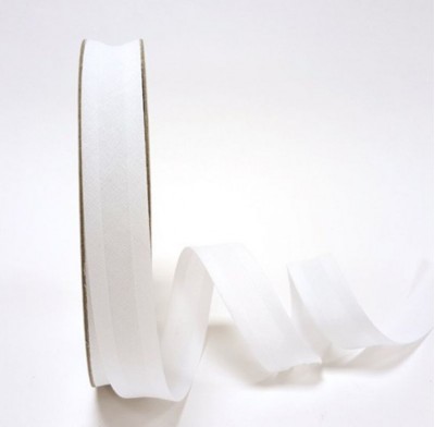 Bias Binding Cotton 25mm - White 
