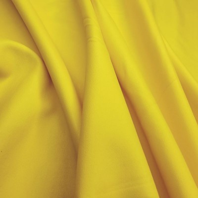 Matt Leather Look Fabric - Yellow