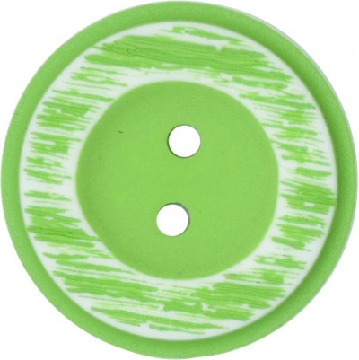 Italian 2 Hole Rustic Button - Green