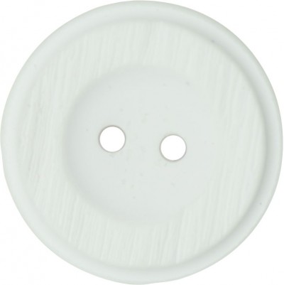 Italian 2 Hole Rustic Button - White