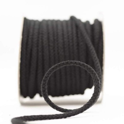 4mm Cotton Acrylic Cord - Black