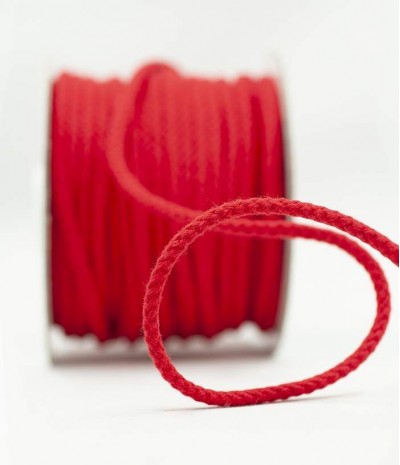 4mm Cotton Acrylic Cord - Red