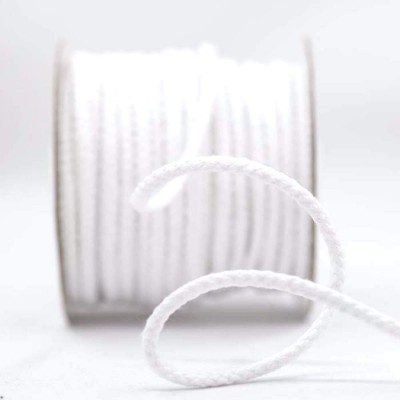 4mm Cotton Acrylic Cord - White