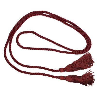 Dressing Gown Cord With Tassels - Burgundy