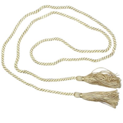 Dressing Gown Cord With Tassels - Cream
