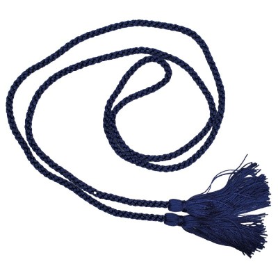 Dressing Gown Cord With Tassels - Navy