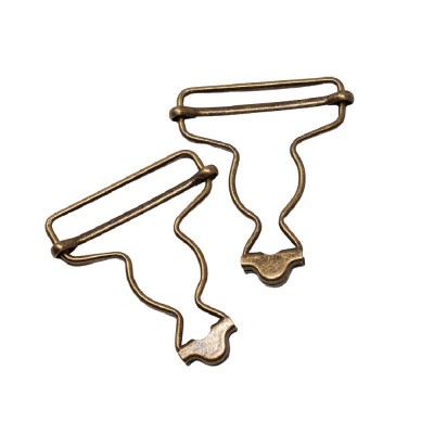 Dungaree Clips - Antique Brass