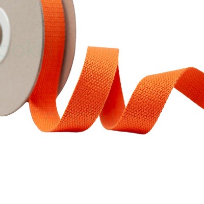 Cotton / Polyester Webbing - 25mm - Orange