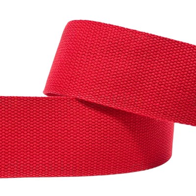 Cotton / Polyester Webbing - 50mm - Red