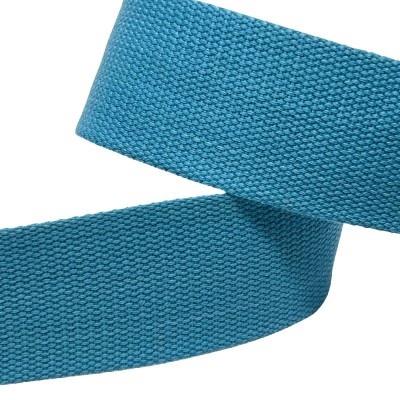 Cotton / Polyester Webbing - 50mm - Light Turquoise