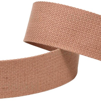 Cotton / Polyester Webbing - 50mm - Old Pink