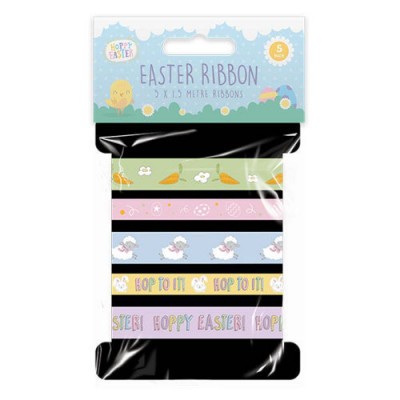Easter Ribbon Selection Packs - Hoppy Easter Multi