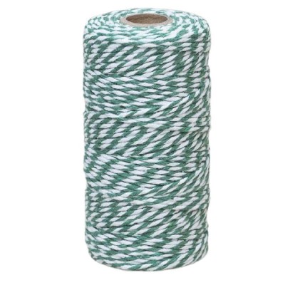 Habicraft Bakers Twine Green White 2mm x 100m