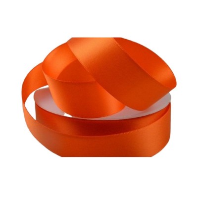 Double Sided Satin Ribbon - Orange 50mm