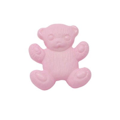 Teddy Bear Buttons Pale Pink - 15mm 