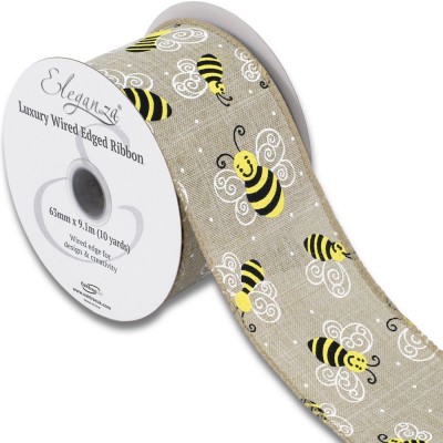 Wired Smiley Bee Natural 63mm