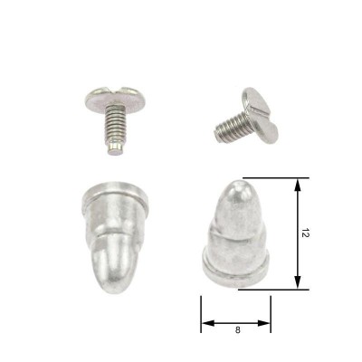 Cone Screw Spike 12 mm Nickel Plated