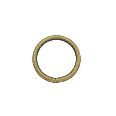 Welded O-Ring Antique Brass - 25mm 