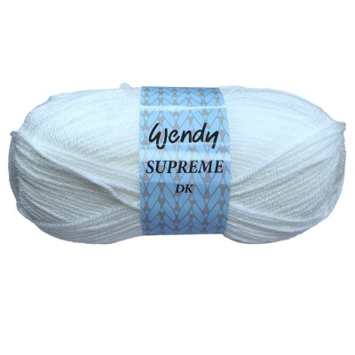 Wendy Supreme DK Double Knitting - White 01
