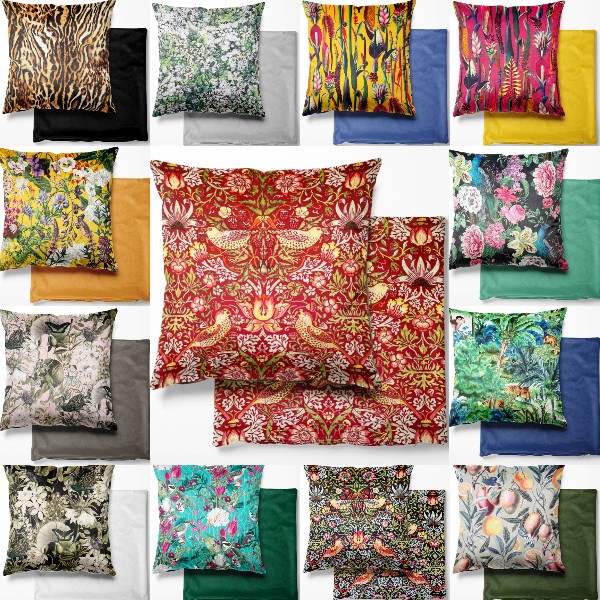Cushion Covers Digital Printed Velvet 