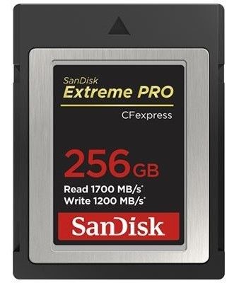 SanDisk 256GB Extreme Pro (1700MB/Sec) Cfexpress Type B Memory Card