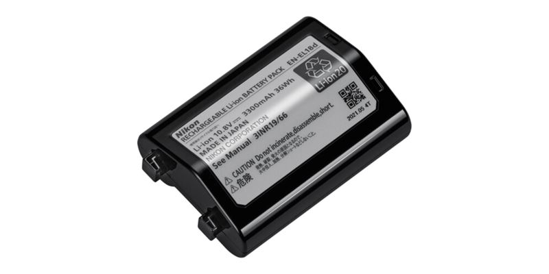 nikon rechargeable li-ion battery en-el18d