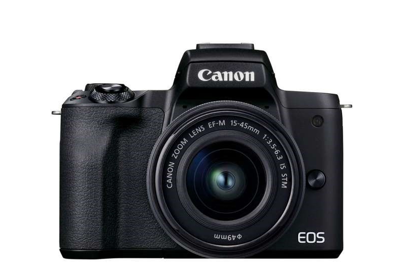 canon eos m50 mark ii mirrorless digital camera with 15-45mm lens (black)
