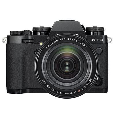 fujifilm x-t3 mirrorless digital camera with 16-80mm lens kit (black)