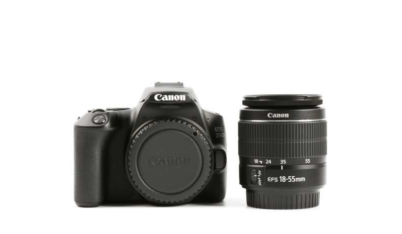 canon eos 250d digital slr camera + 18-55mm f/3.5-5.6 iii lens