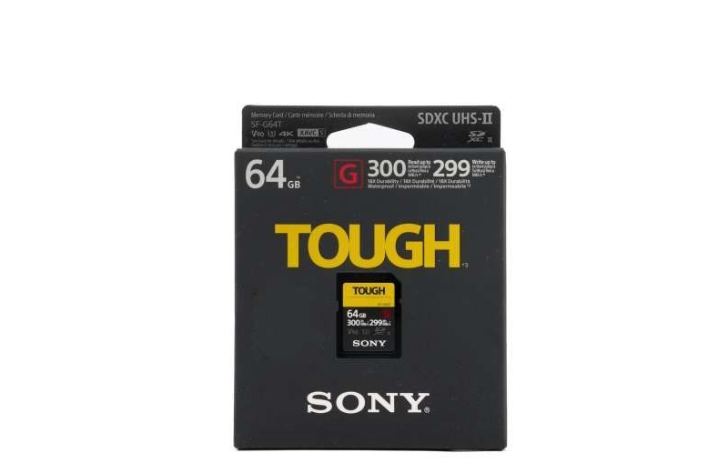 sony 64gb sf-g tough series uhs-ii sdxc memory card (sf-g64t)