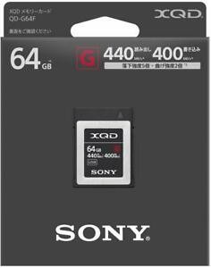 SONY 64GB XQD G Series Memory Card (QD-G64F)