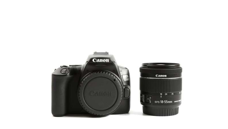 canon eos 250d digital slr camera + 18-55mm f
