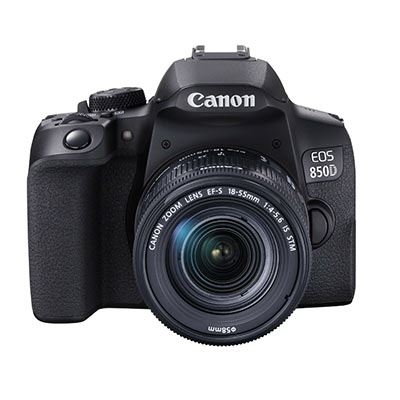 canon eos 850d digital slr camera with 18-55m