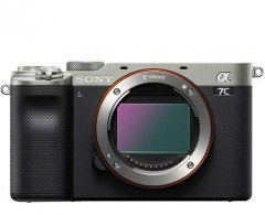 sony a7c mirrorless camera body only (silver)