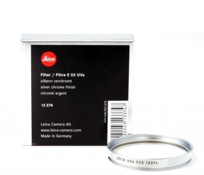 leica e55 uva glass filter - silver (13374)