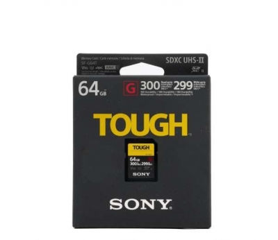 sony 64gb sf-g tough series uhs-ii sdxc memory card (sf-g64t)