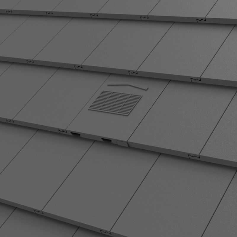 Manthorpe Non-Profile In-Line Tile Vent – For Roof Space Ventilation & Extractor Fan Ducting, Fits Flat Roof Tiles-804257