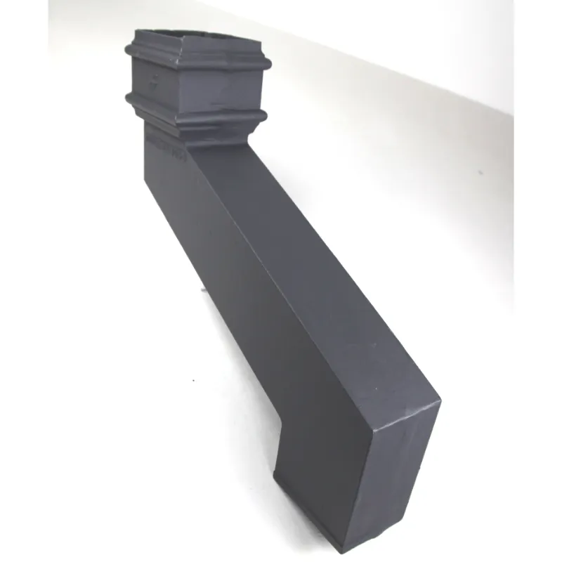 Rectangular Half Bends Hargreaves Cast Iron Rectangular Downpipe Side Offset Bend - Primed - 115mm