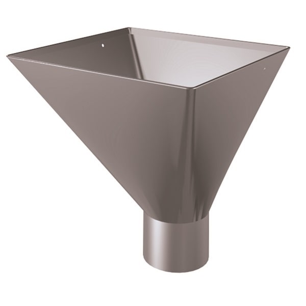 Lindab Steel Downpipe Large Square Hopper 120