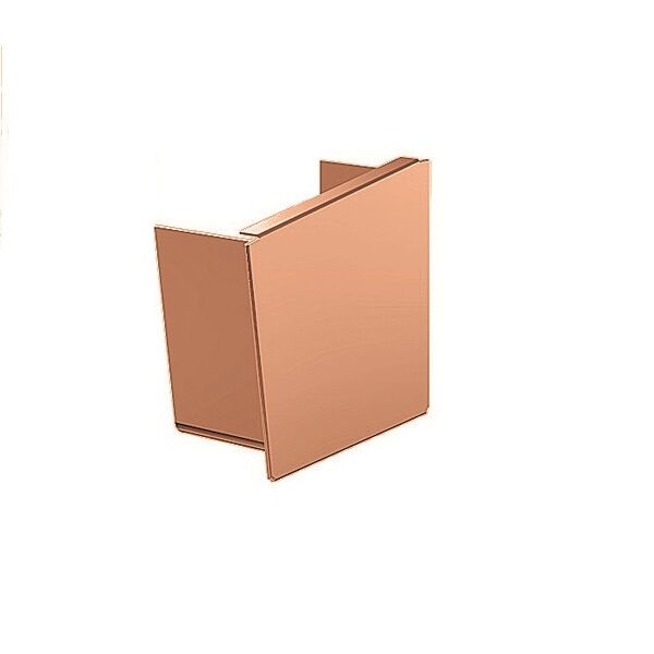 Lindab Copper Right Hand Rectangular Gutter Stop End 140mm