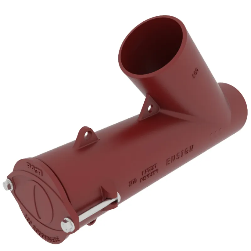 100mm Cast Iron Ensign Soil Rodding Branch