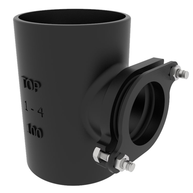 100mm Heritage Timesaver Cast Iron Soil Pipe Double 50mm Boss Pipe